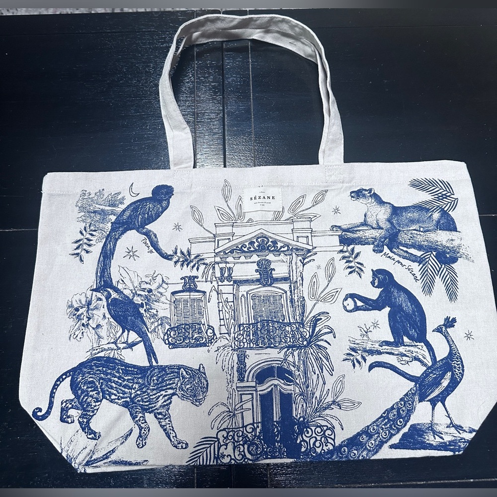 Sezane Paraiso  new canvas  tote bag
